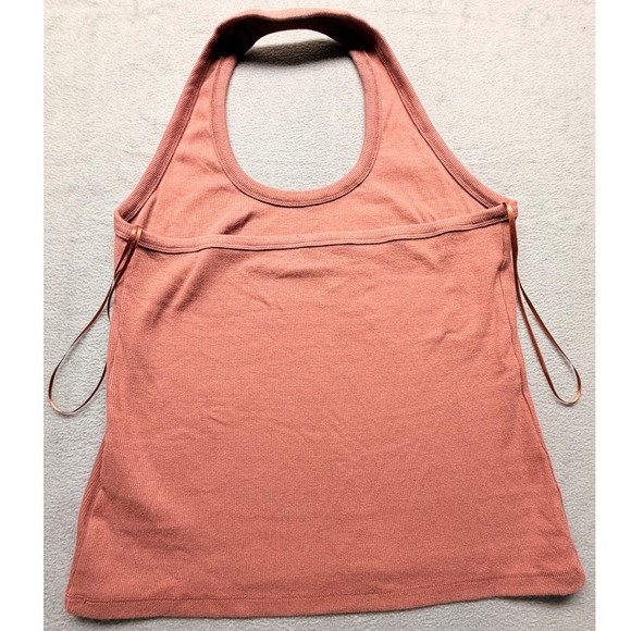 Pilcro Anthropologie Ribbed Halter Tank Top Terracotta Clay XL Boho - Picture 4 of 7